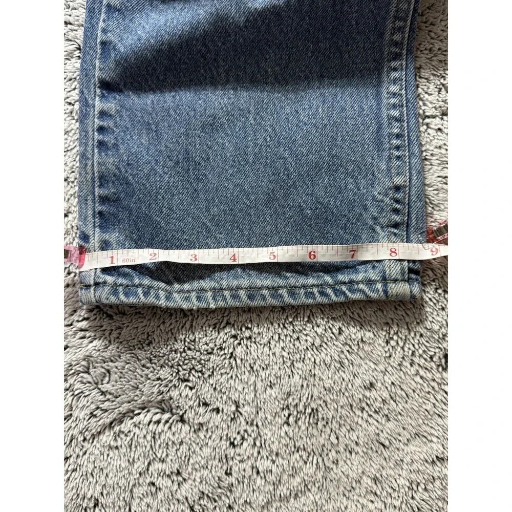 VTG Rustler Jeans Men’s 34x32 Blue Denim Distressed Faded‎ Whiskered Grunge Work - Picture 11 of 16